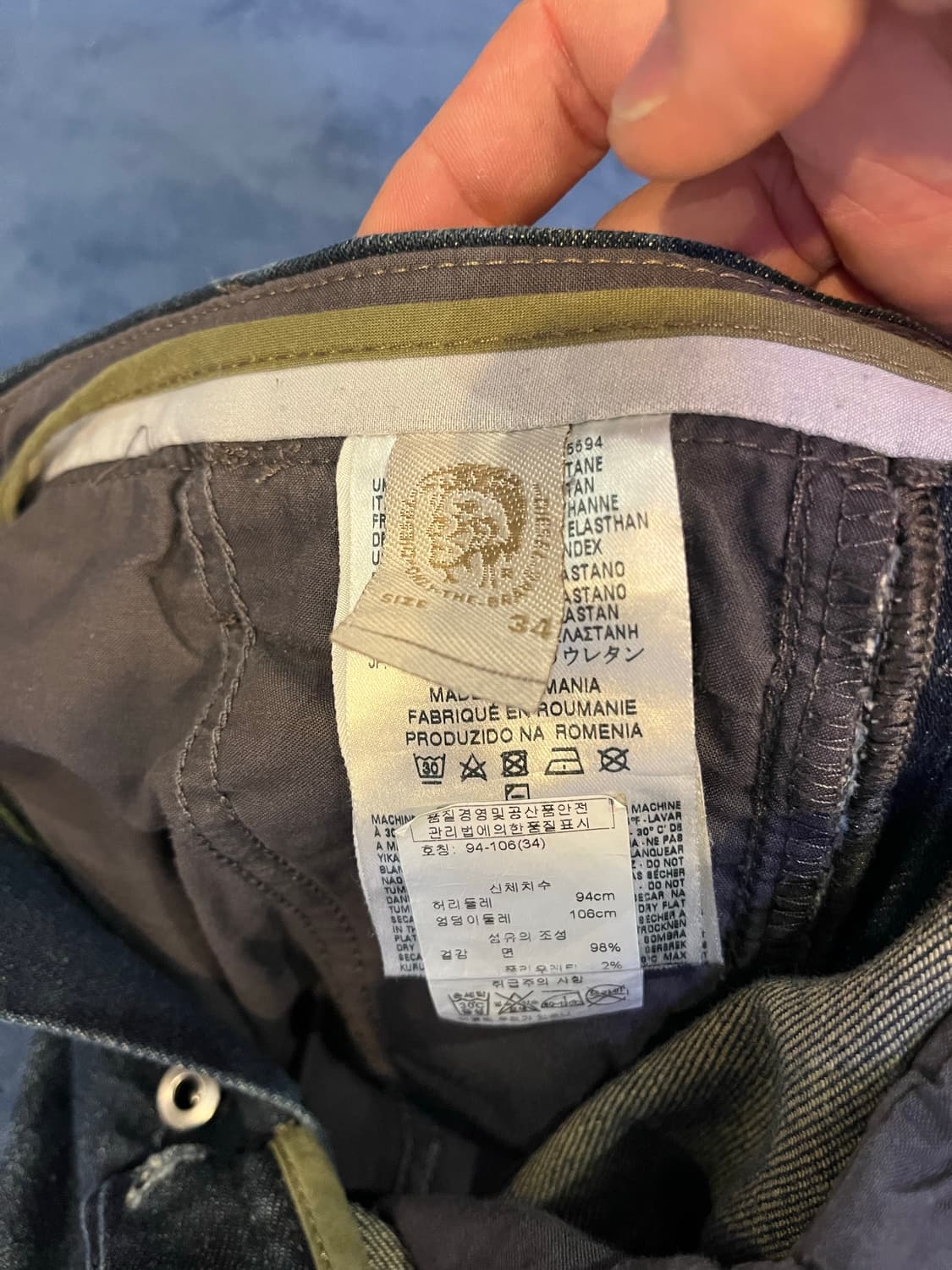 디젤 슬림 치노 데님 상품이미지6