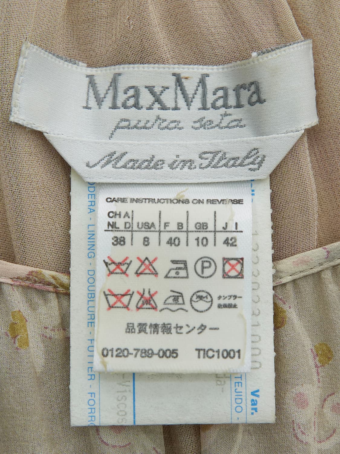 MAX MARA 실크 플로럴 원피스 상품이미지4