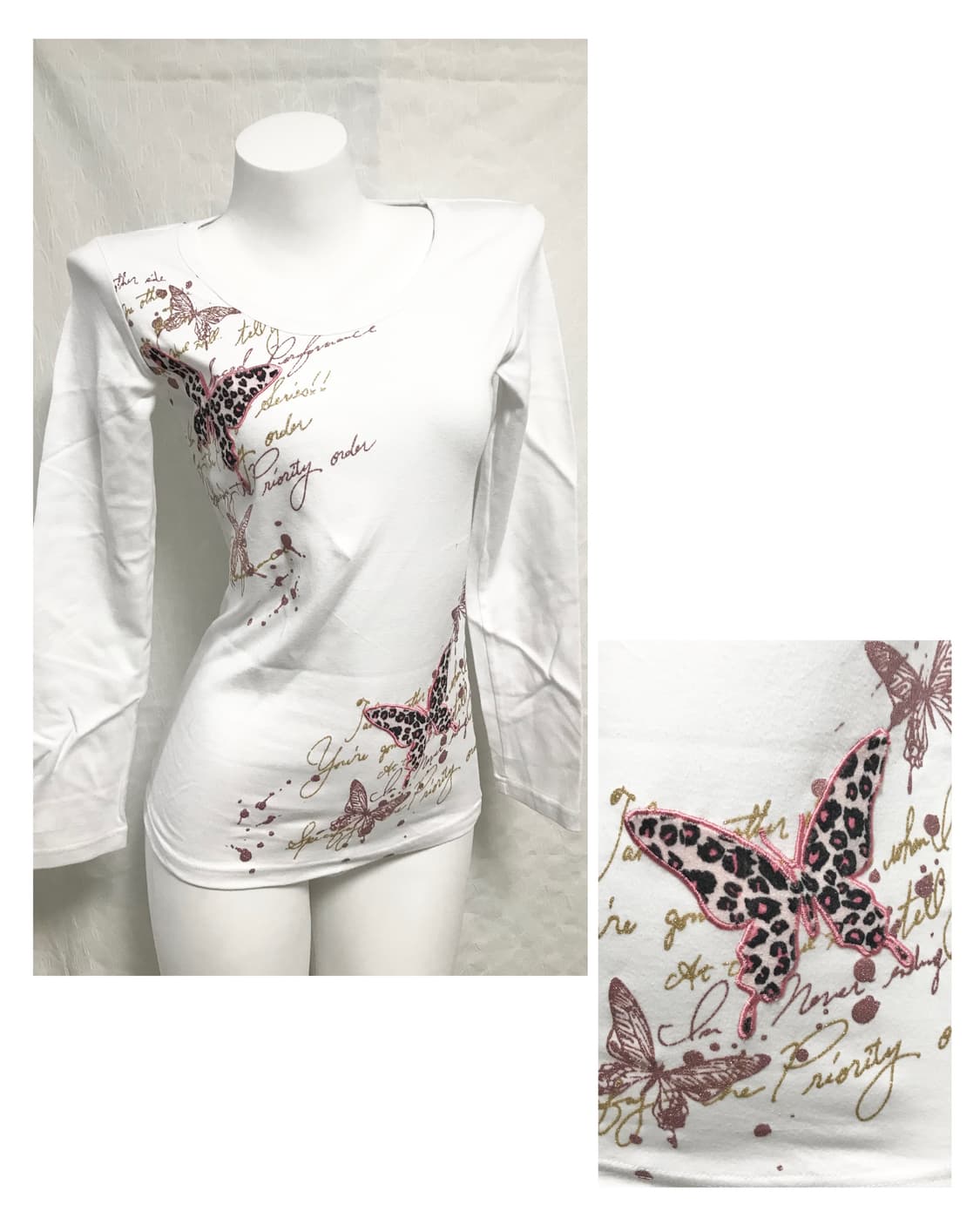 빈티지 갸루 펑크 벨벳 글리터 롱슬리브 탑 상품이미지1