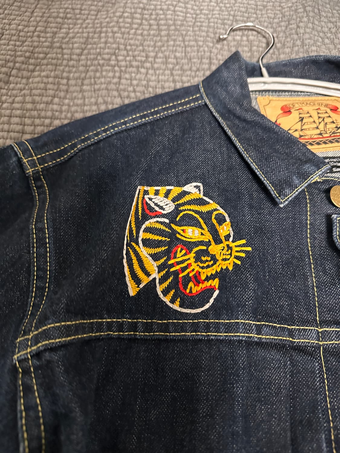 소프트머신 데님 셀비지 트러커 XL 상품이미지4