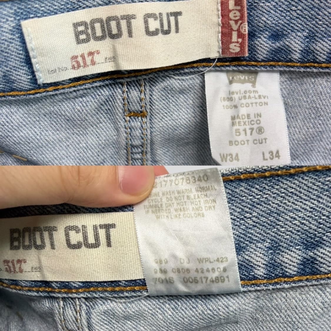 (34)00s 리바이스517 부츠컷 데님청바지 상품이미지10
