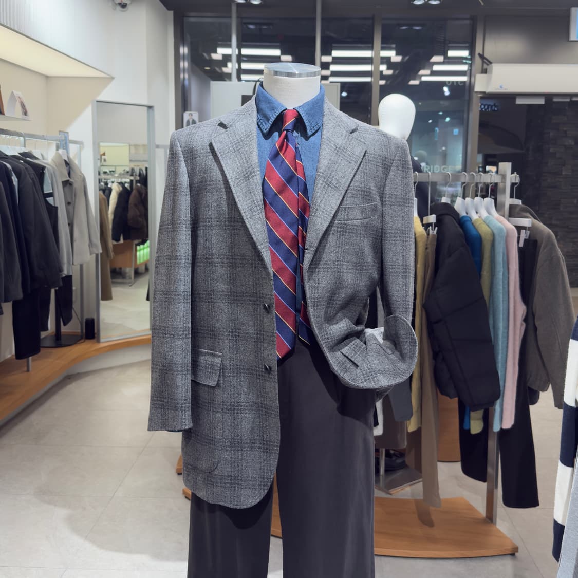 일본 테일러드 dearDad 글렌체크 울 자켓 상품이미지2