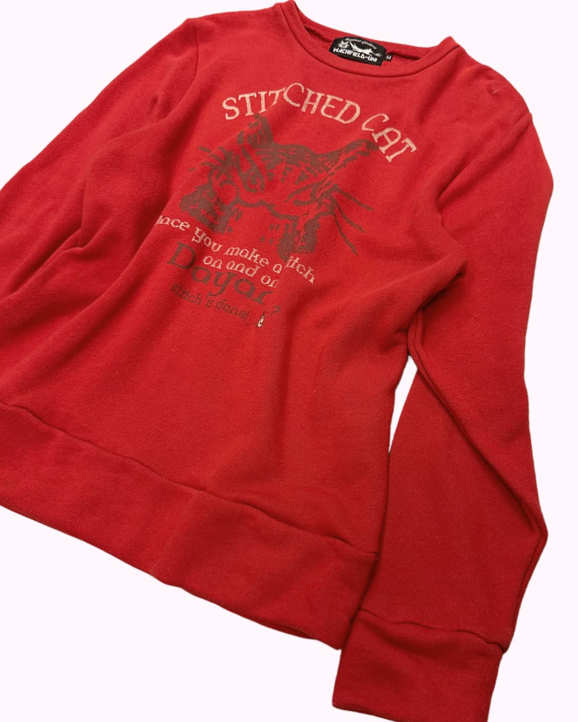 WACHIFIELD stitched cat printign sweat 상품이미지3