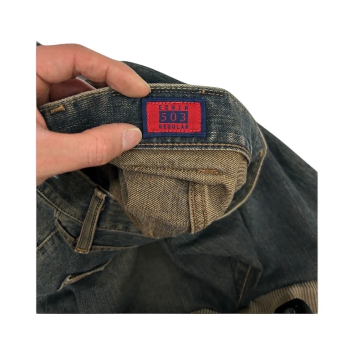 XL) 에드윈 503 레귤러 워시드 인디고 데님팬츠 BD-055 상품이미지10