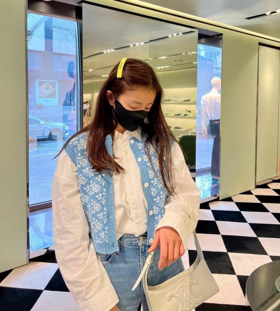 셀린느 모노크롬 헤어 클립 CELINE HAIR CLIP 상품이미지5