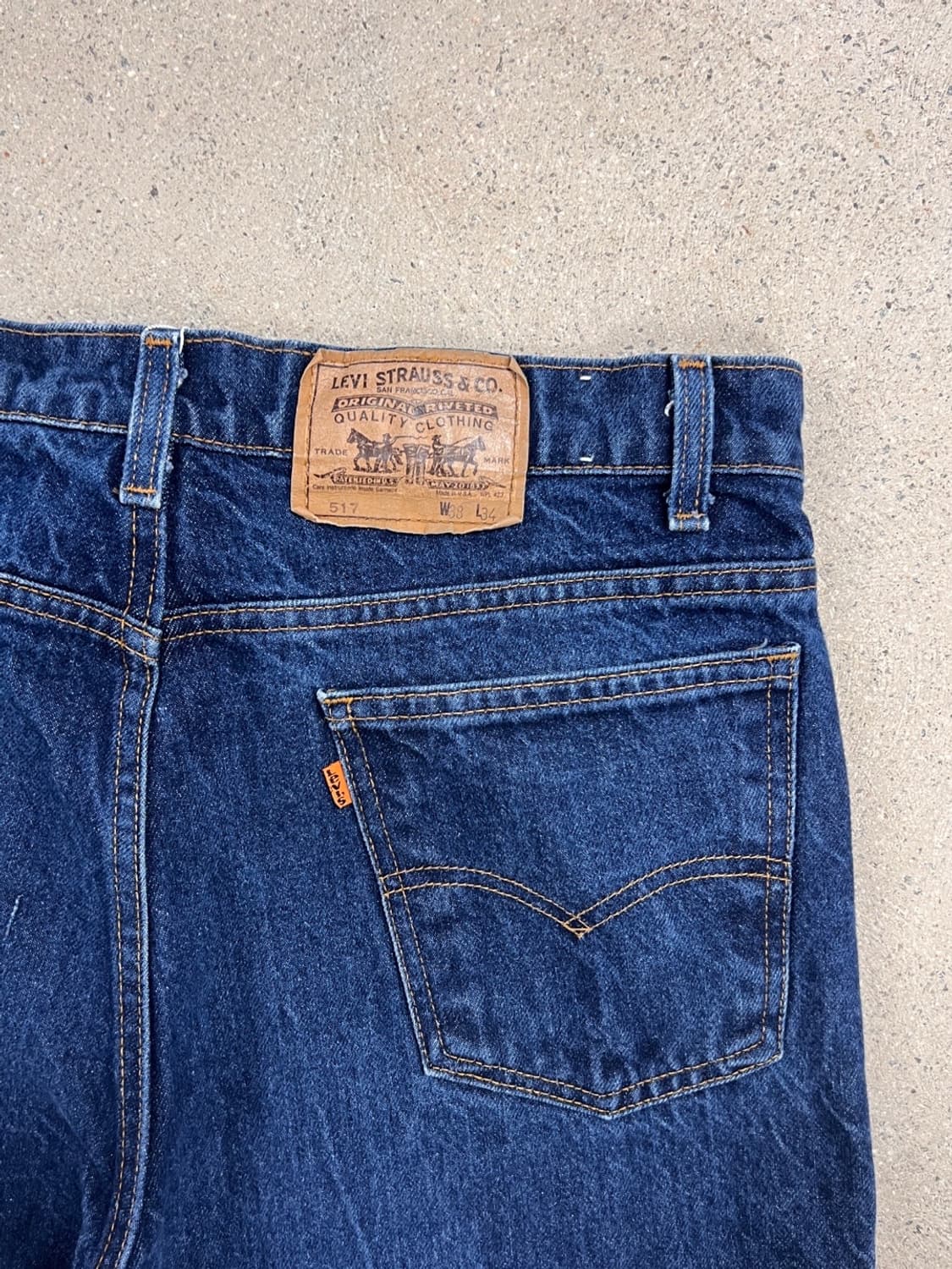 리바이스 80s 517 오렌지 탭 데님 팬츠 / 37 x 34 상품이미지6