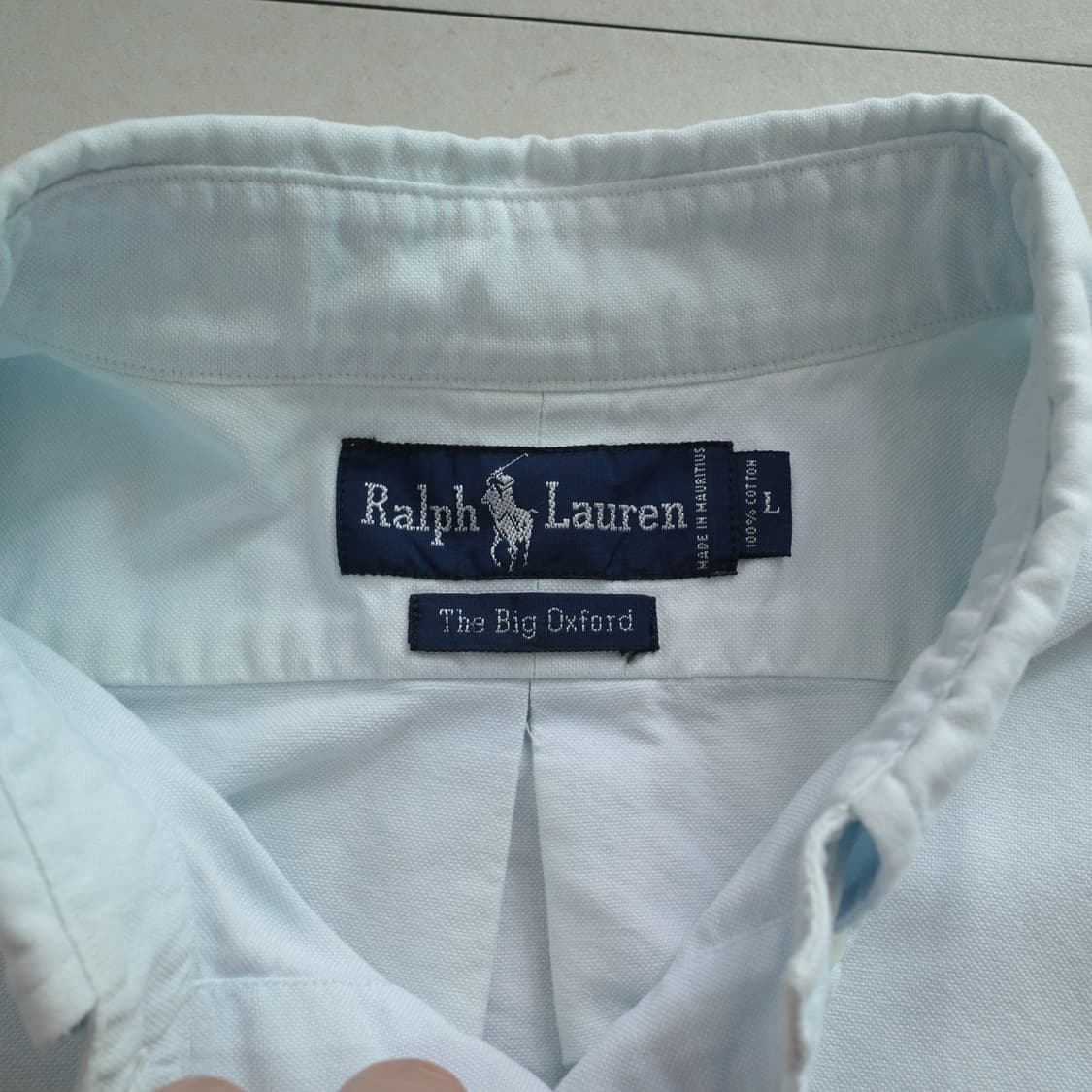 [L] 폴로 랄프로렌 빅 옥스포드 셔츠 블루 상품이미지5