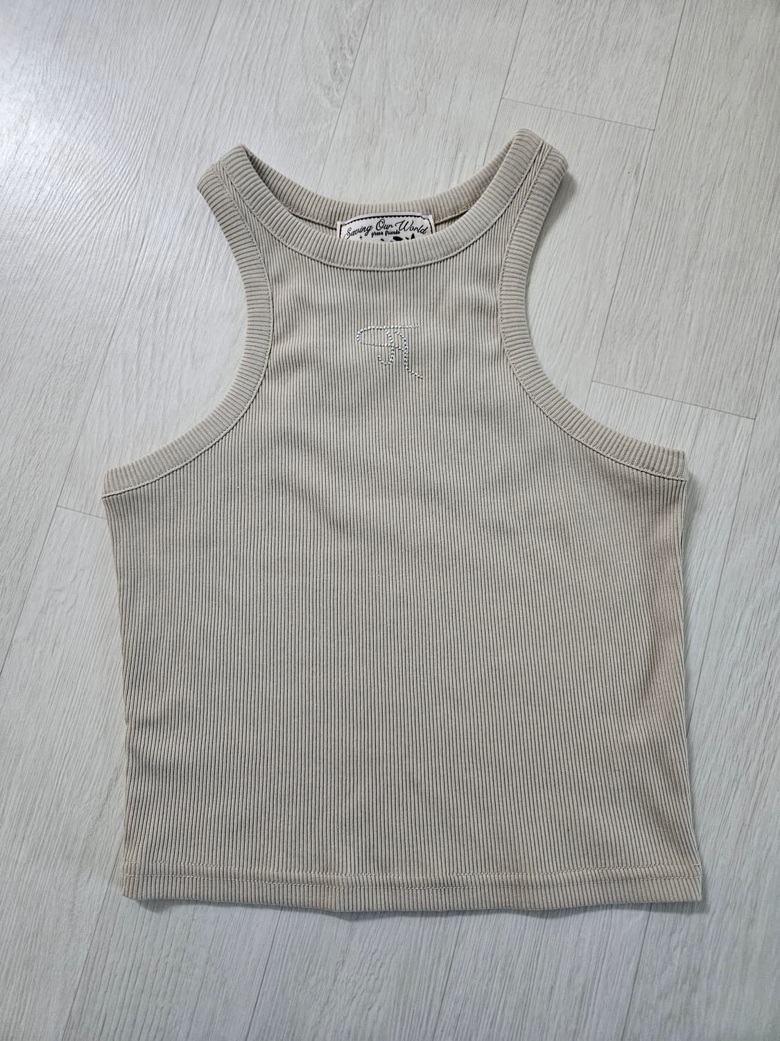 쓰리타임즈 쥬얼 나시 베이지 상품이미지1