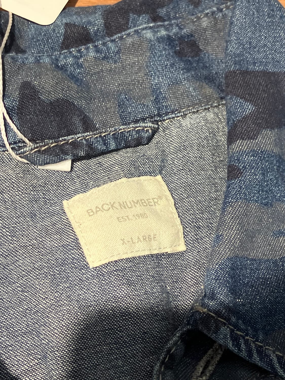 Back Number 카모 데님 셔츠 상품이미지3