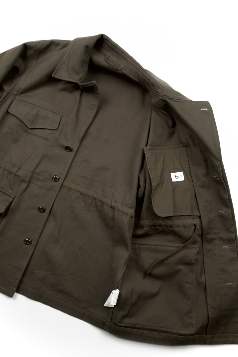 BLURHMS ROOTSTOCK 코튼 서지47 자켓 카키브라운 상품이미지5