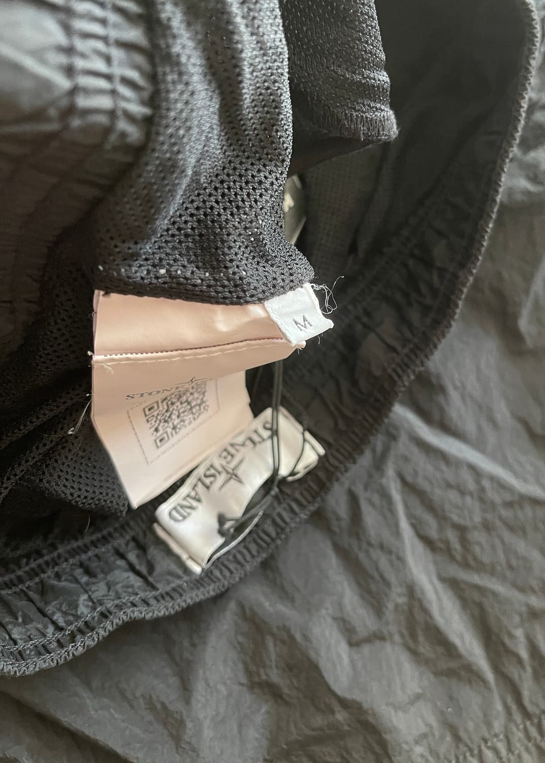 새상품)스톤 아일랜드 브러쉬드 코튼 스위밍 트렁크 블랙 상품이미지6