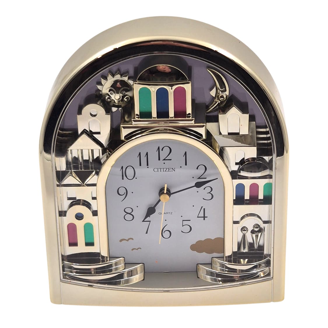 90s 시티즌 해와 달 골드돔 판타지 탁상 시계 상품이미지1
