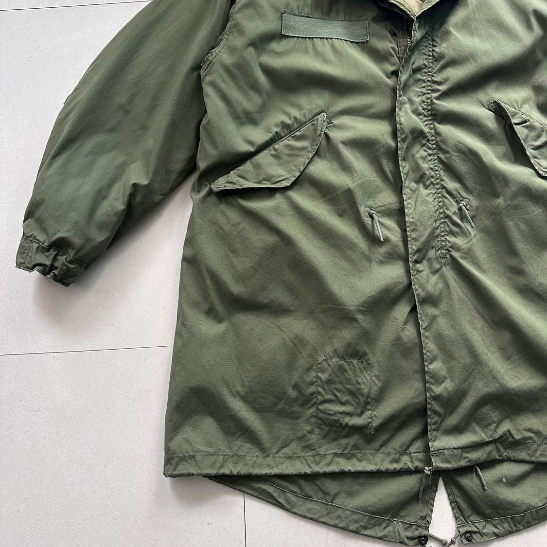 70s 미군 오리지널 M65 피쉬테일 파카 라이너 포함 M 상품이미지3