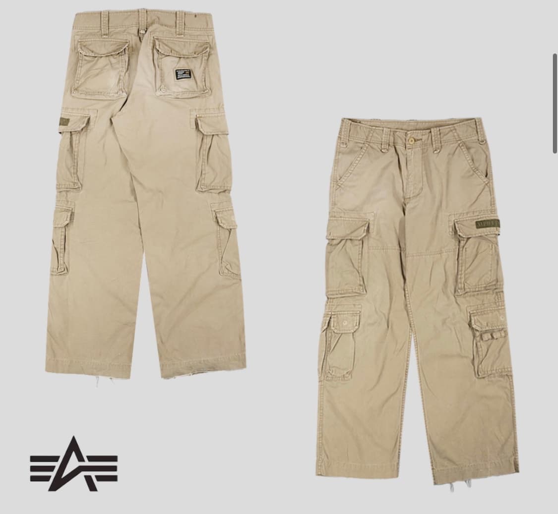 정품 알파인더스트리 일본판 베이지 멀티 카고팬츠 L ㅍㅍ 상품이미지6