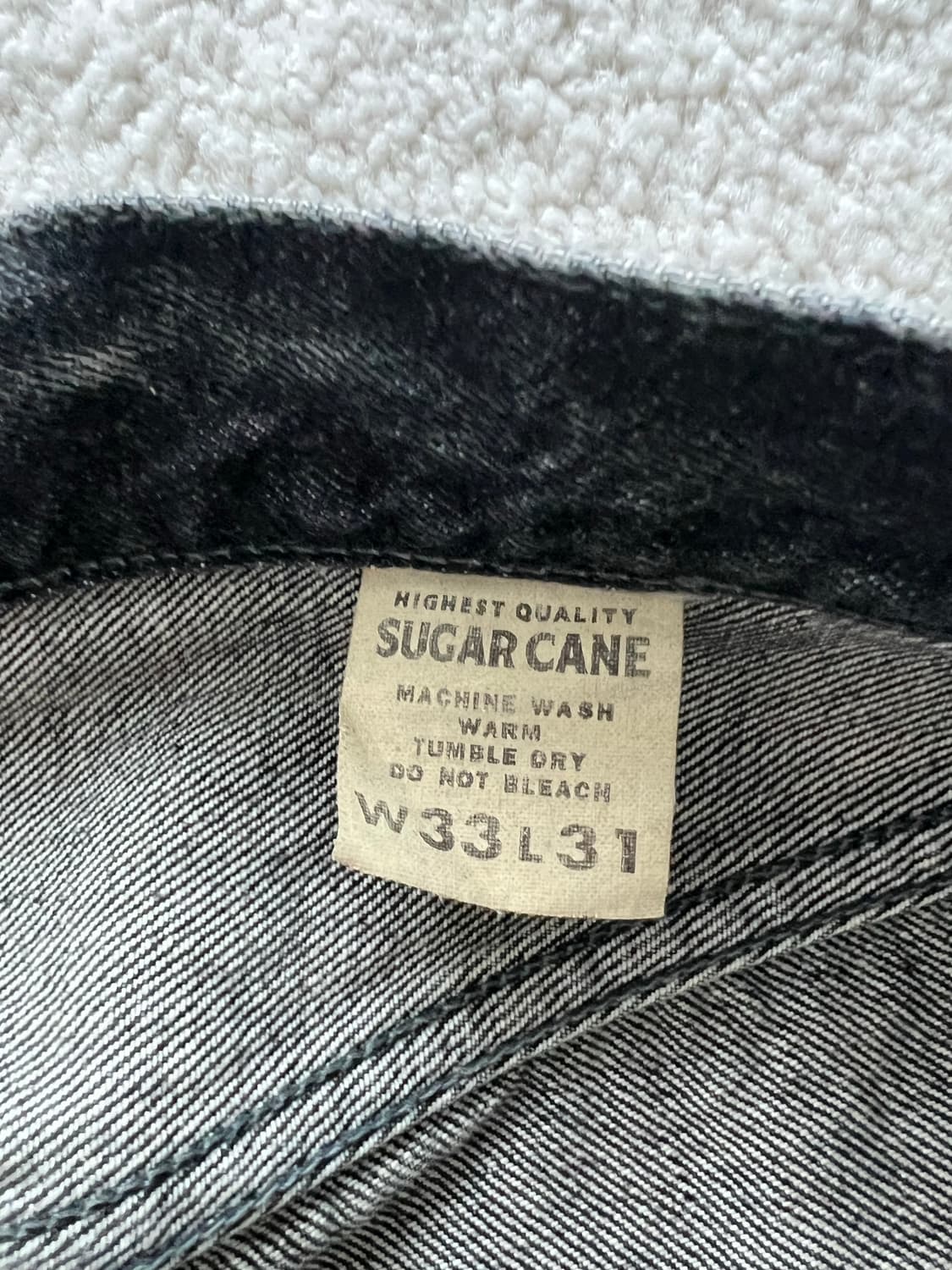 슈가케인 1947 데님 sc42460h 블랙 하드워시 상품이미지4