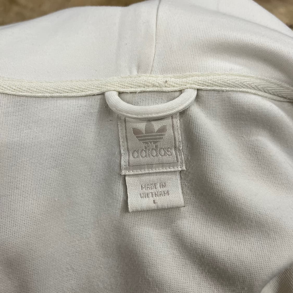 아디다스 흰빨 화이트 레드 후플 플락 후드집업 져지  상품이미지5