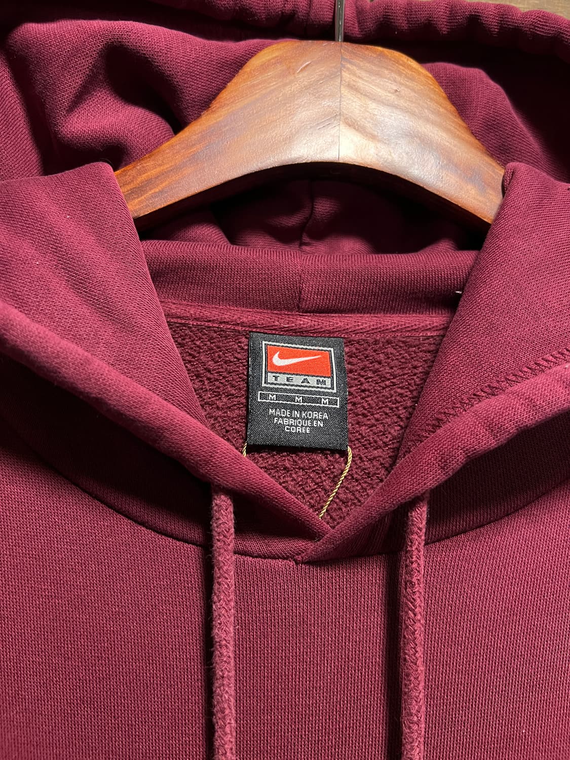 [M]나이키 USA MINESOTA 버건디 후드 티셔츠 상품이미지3