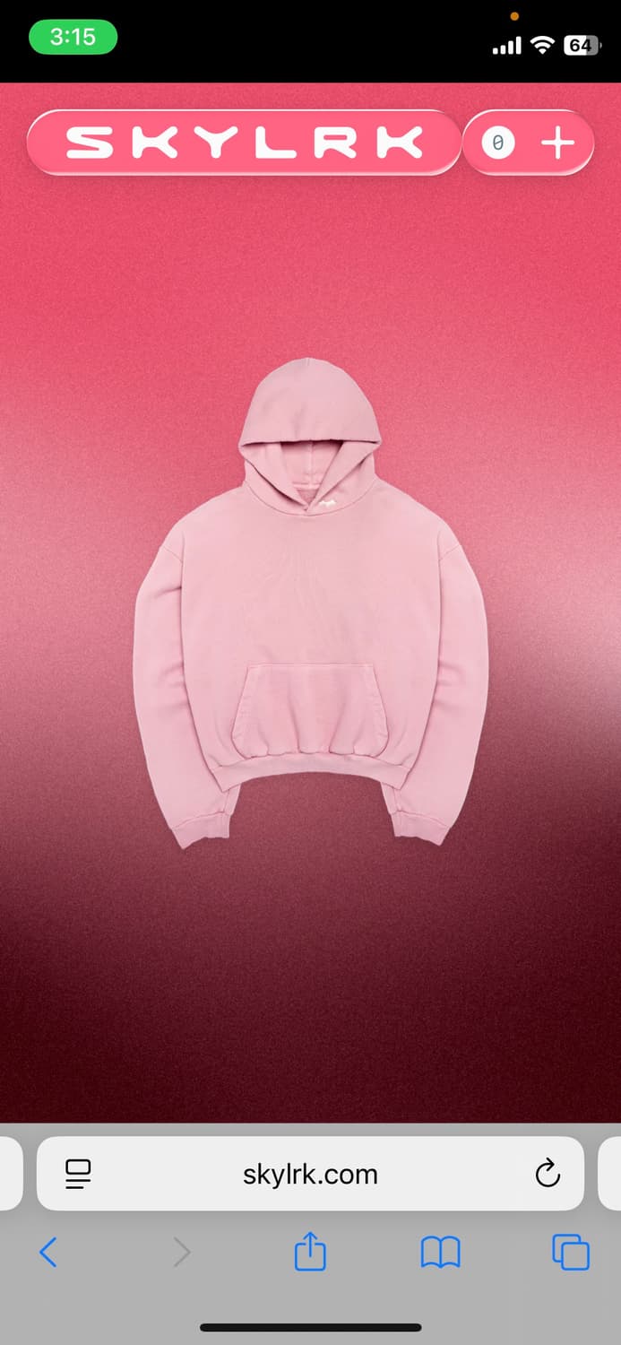 skylrk hoodie pink L 상품이미지1
