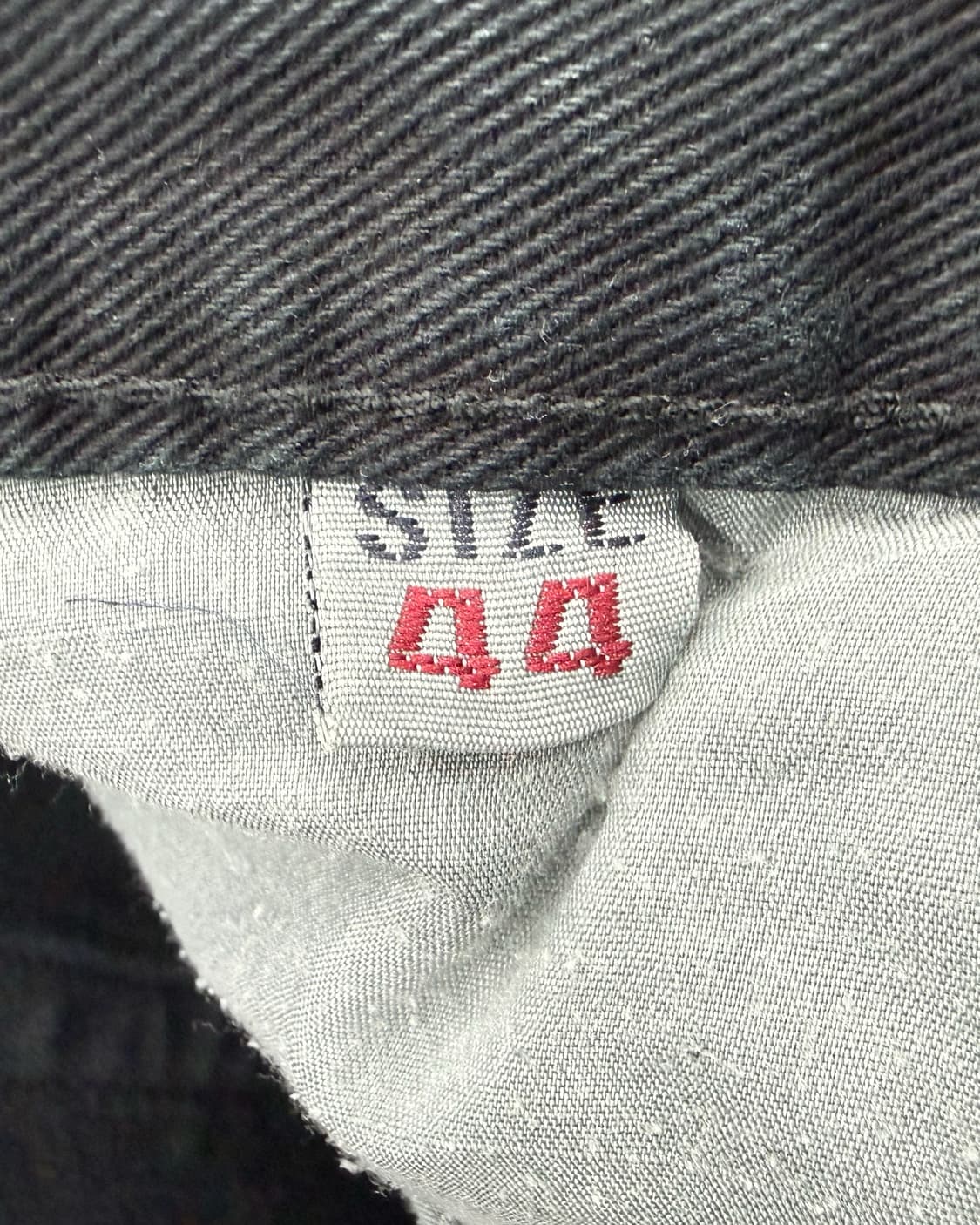 조르지오 아르마니 90S 스틸링 패치 흑청 블랙 데님 팬츠 상품이미지9