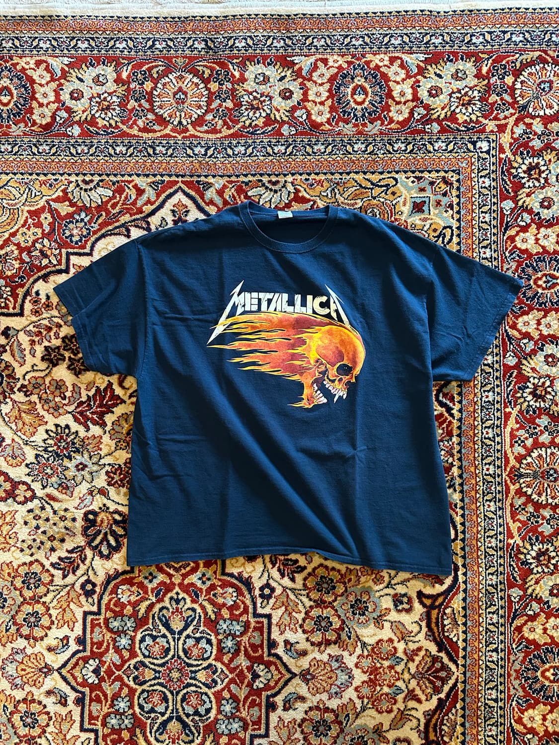 메탈리카(Metallica) "플레이밍 스컬" - XL 상품이미지1