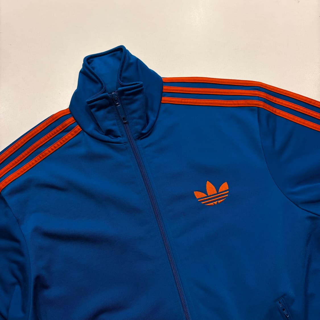 [S] 12s 아디다스 파이어버드 대장 트랙탑 져지 블루 오렌지 C364 상품이미지3