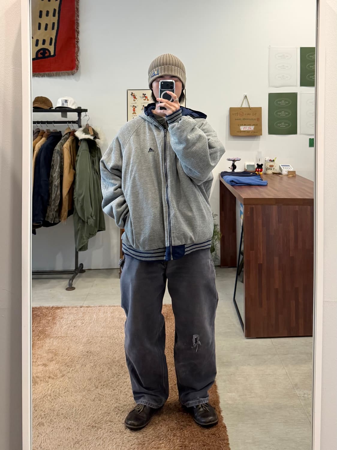 90s Adidas 아디다스 리버서블 스펠아웃 집업 자켓 상품이미지2