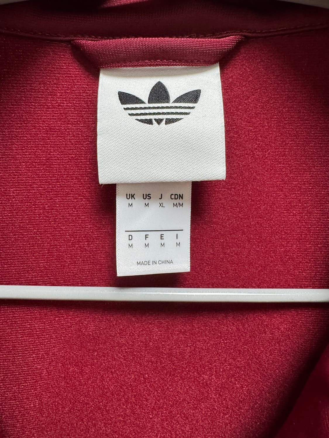 아디다스 트랙탑 오아시스 버건디 M 상품이미지3