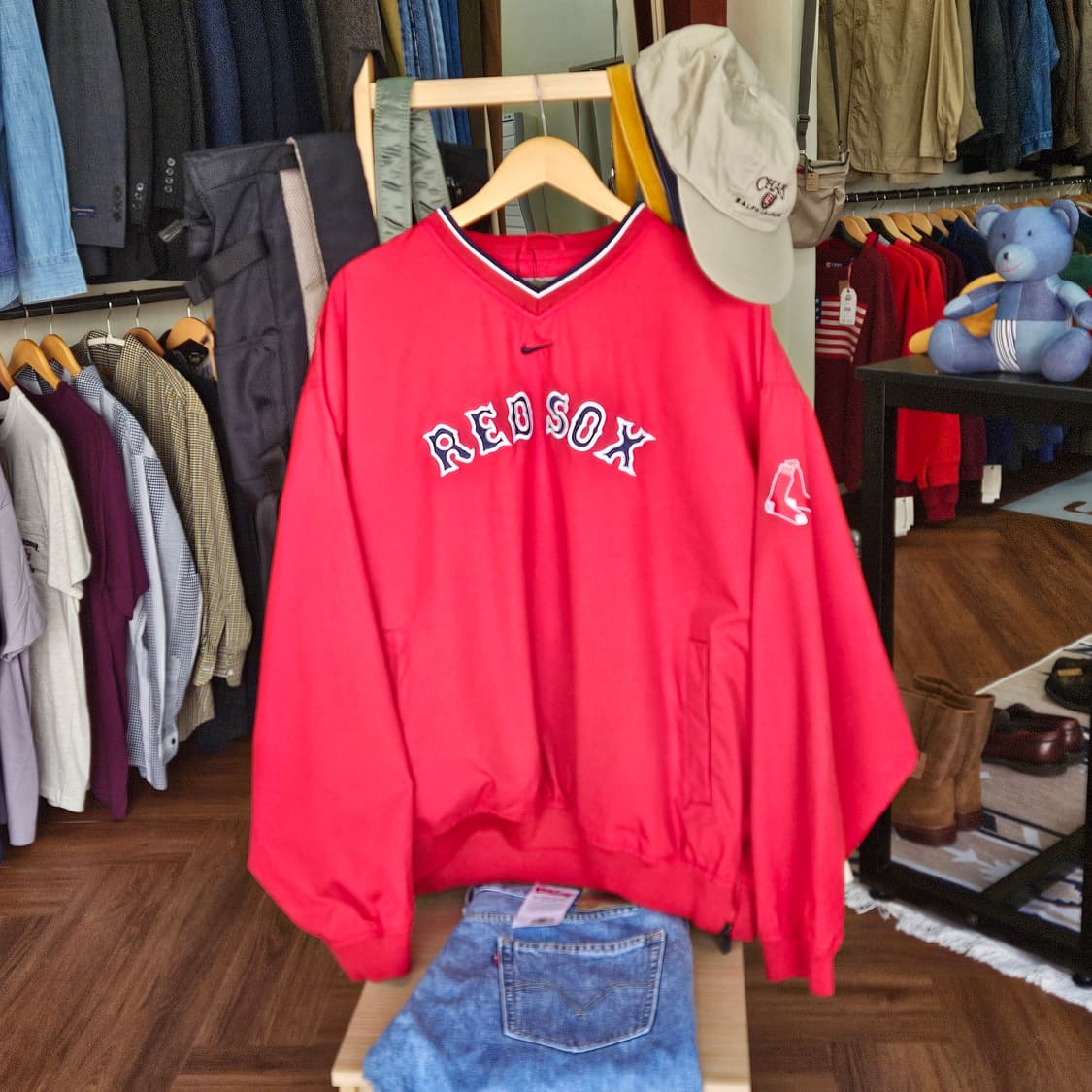 나이키 보스턴 레드삭스 레드 웜업 저지 상품이미지1