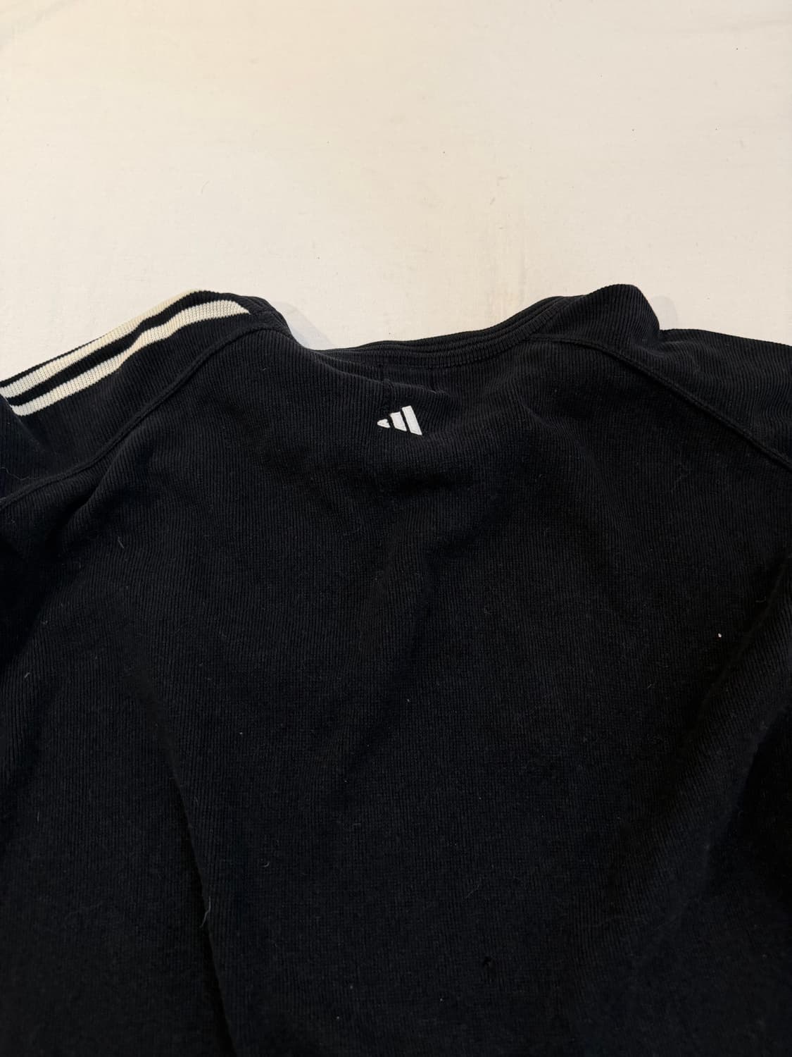 90s 아디다스 초희귀 일본판 삼선 니트 블랙 상품이미지3