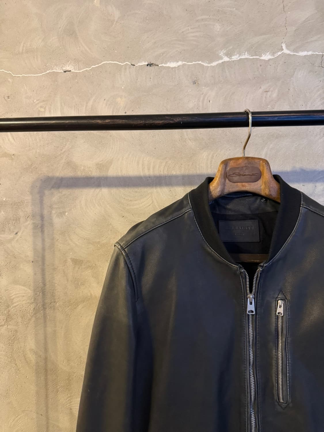 올세인츠 램스킨 클래식 블루종 100 상품이미지5