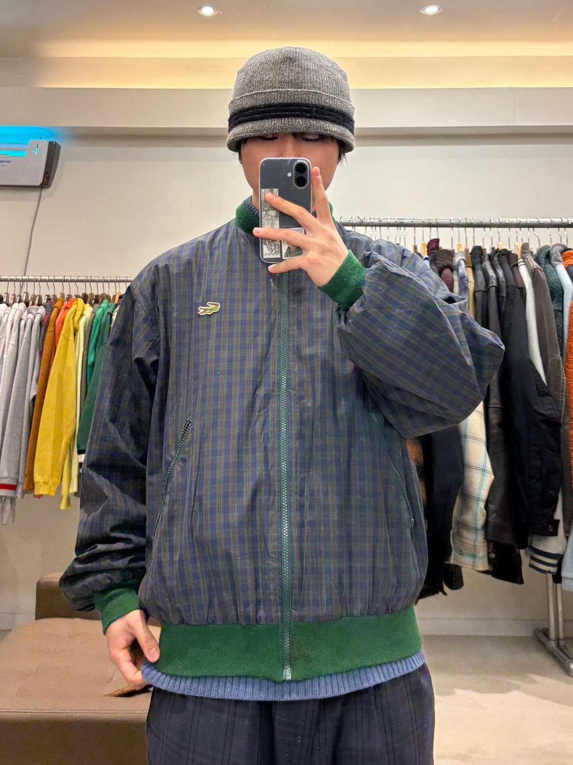 90s 라코스테 리버시블 항공자켓 상품이미지5