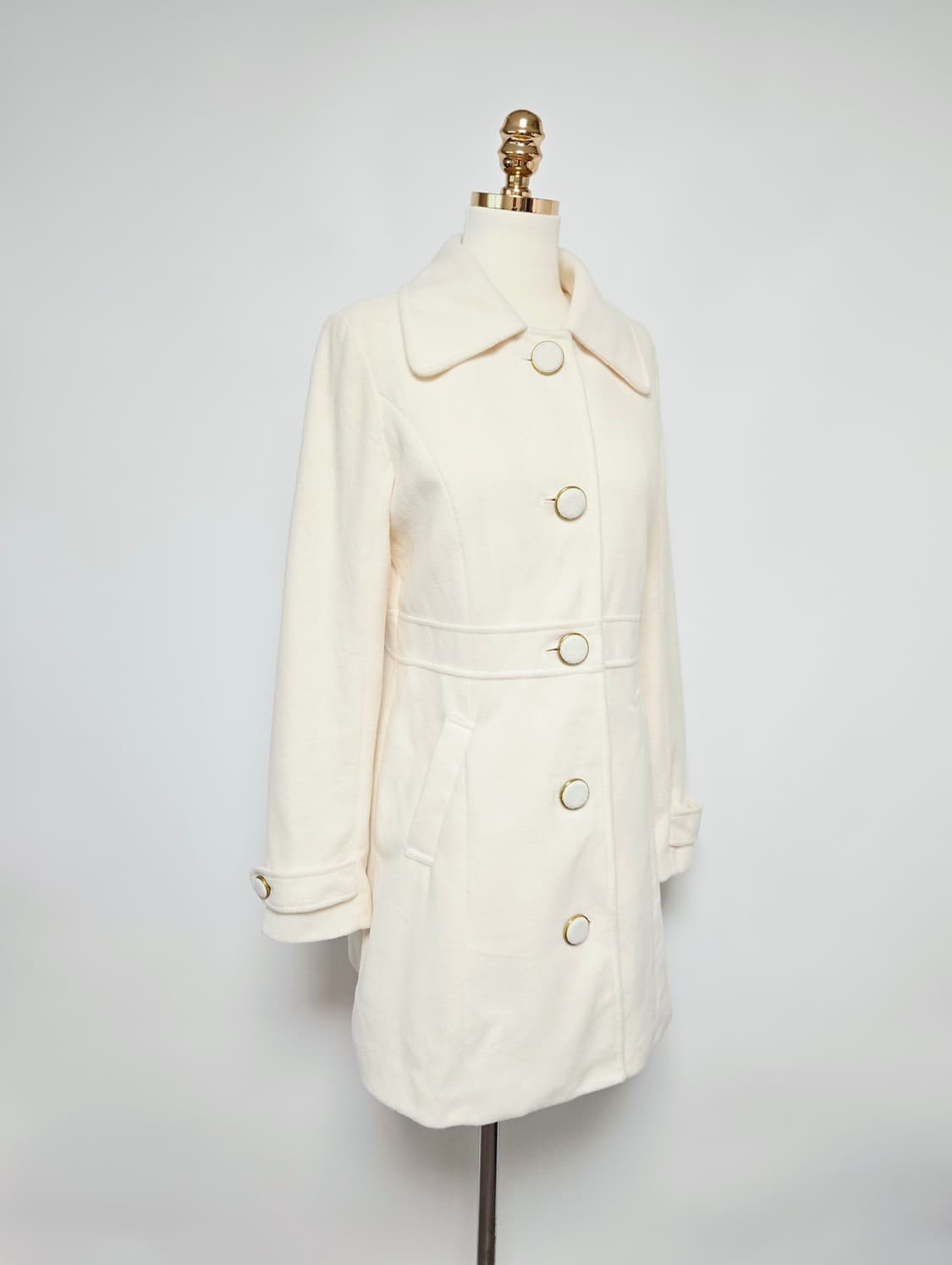 리즈리사 아이보리 코트 상품이미지3