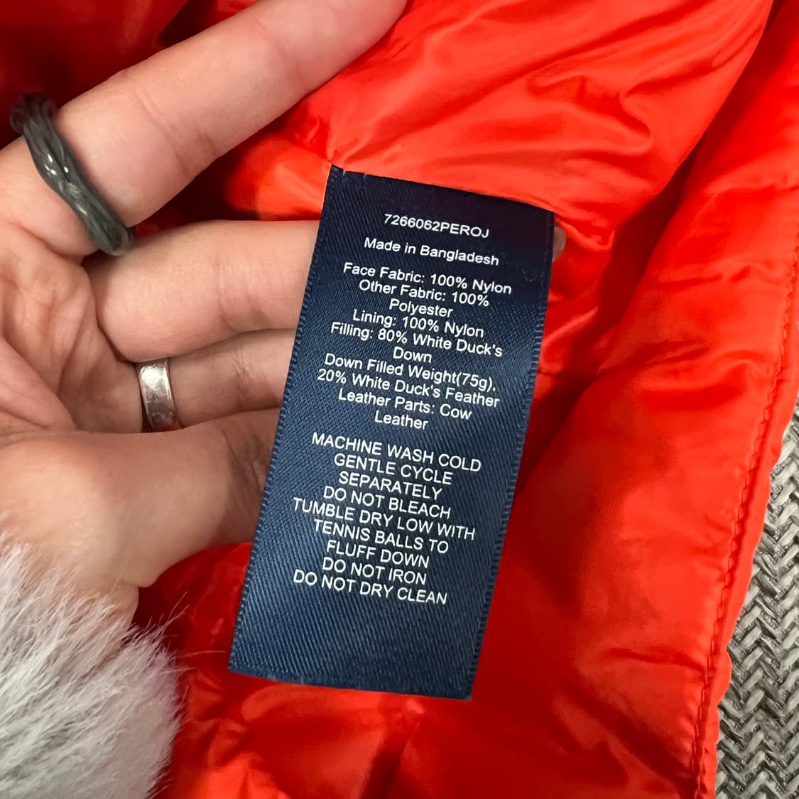 랄프로렌 덕다운 패디드 버클 자켓 v0692 상품이미지7