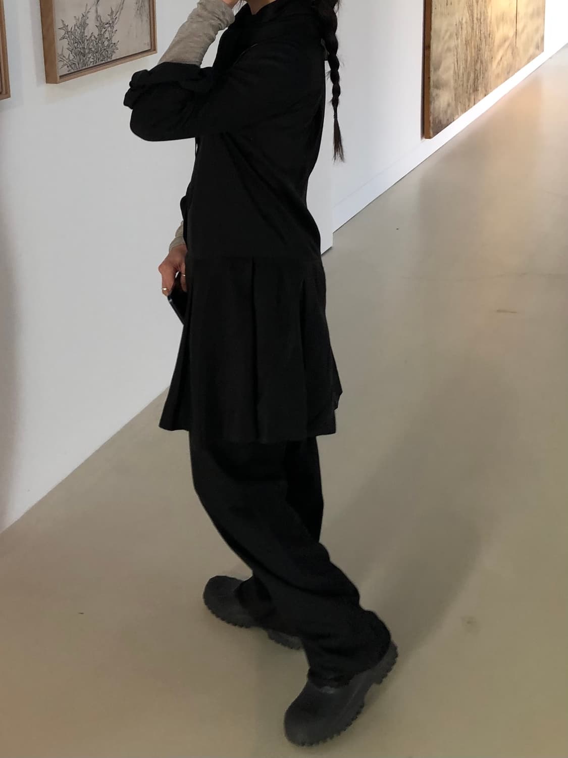 뮈글러 h&m 컷아웃 팬츠 상품이미지7