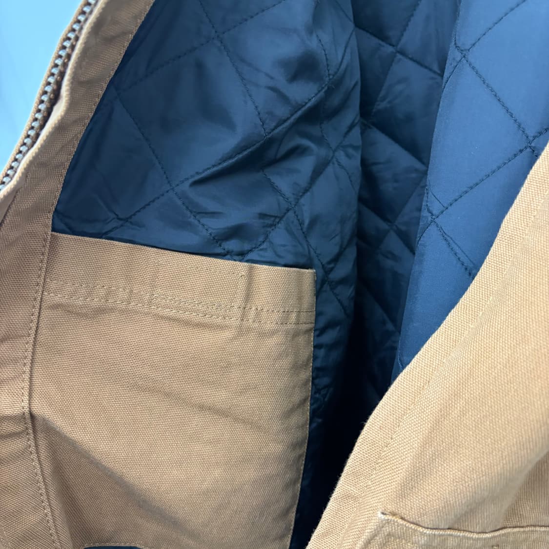 칼하트 액티브 브라운 후드 집업 자켓 남XL 상품이미지7