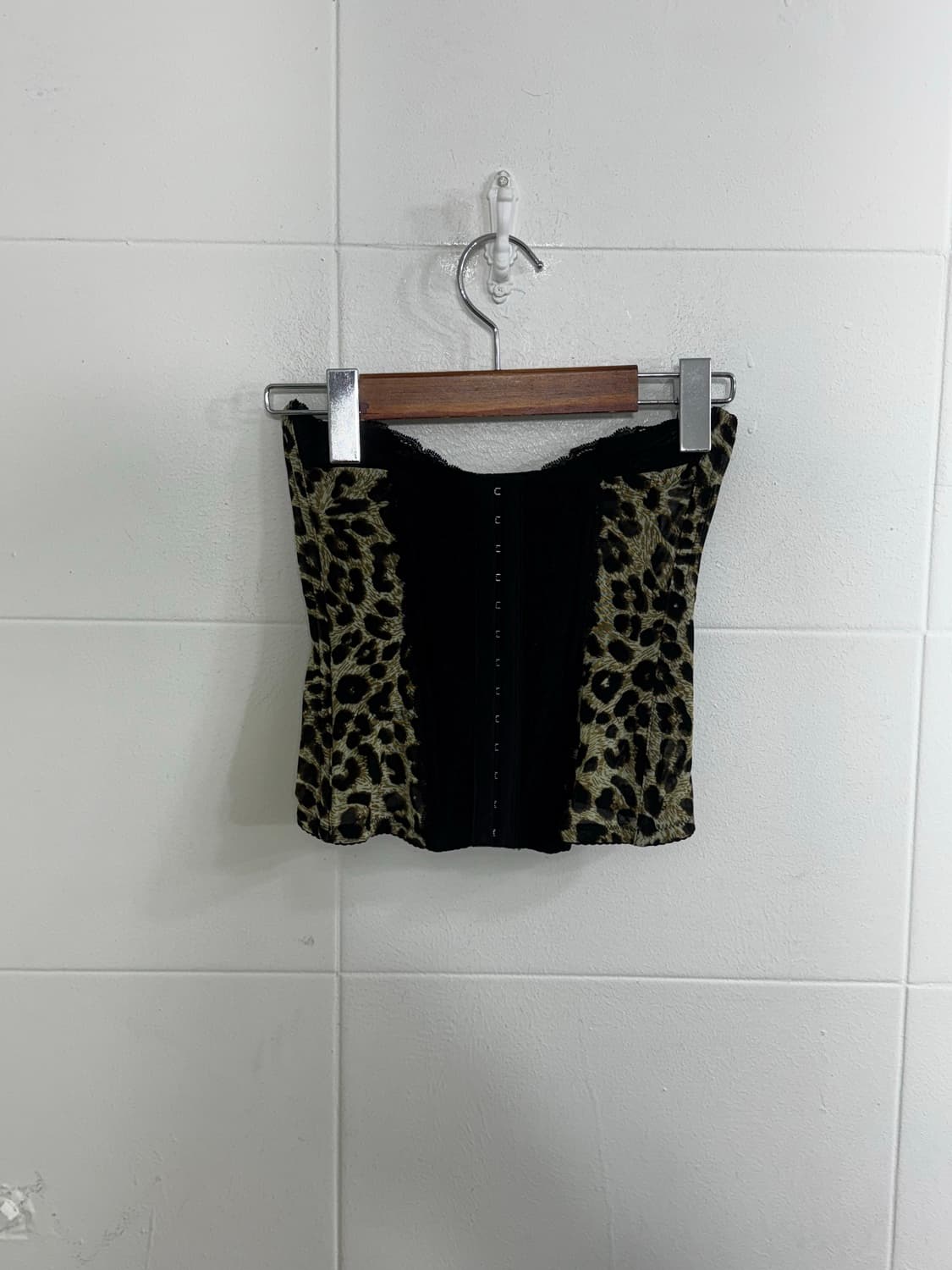 무채색 갸루 레오파드 오링 코르셋 코디세트  상품이미지7