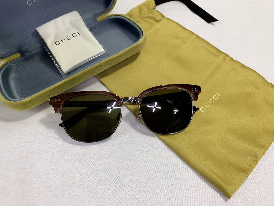 (새상품) 구찌 남녀공용 브라운 반뿔테 선글라스 상품이미지1