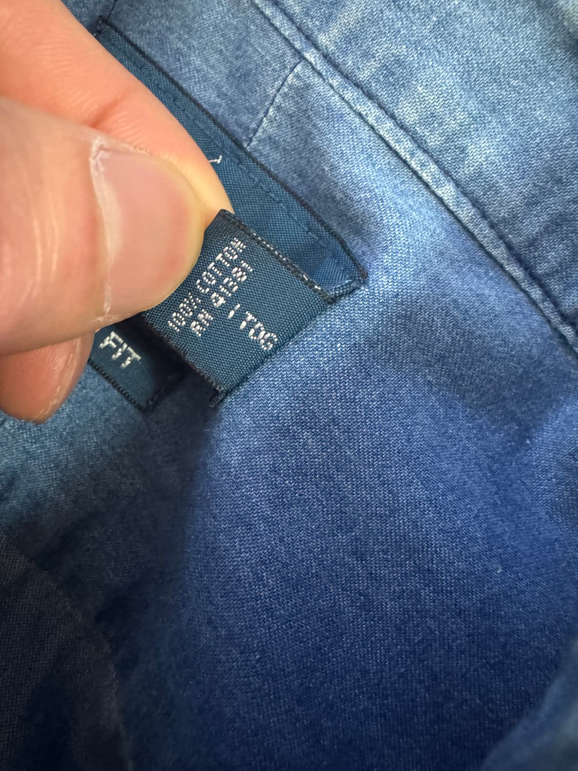 강추!! 폴로 랄프로렌 커스텀 핏 데님 반팔 셔츠 L ~ XL 상품이미지5