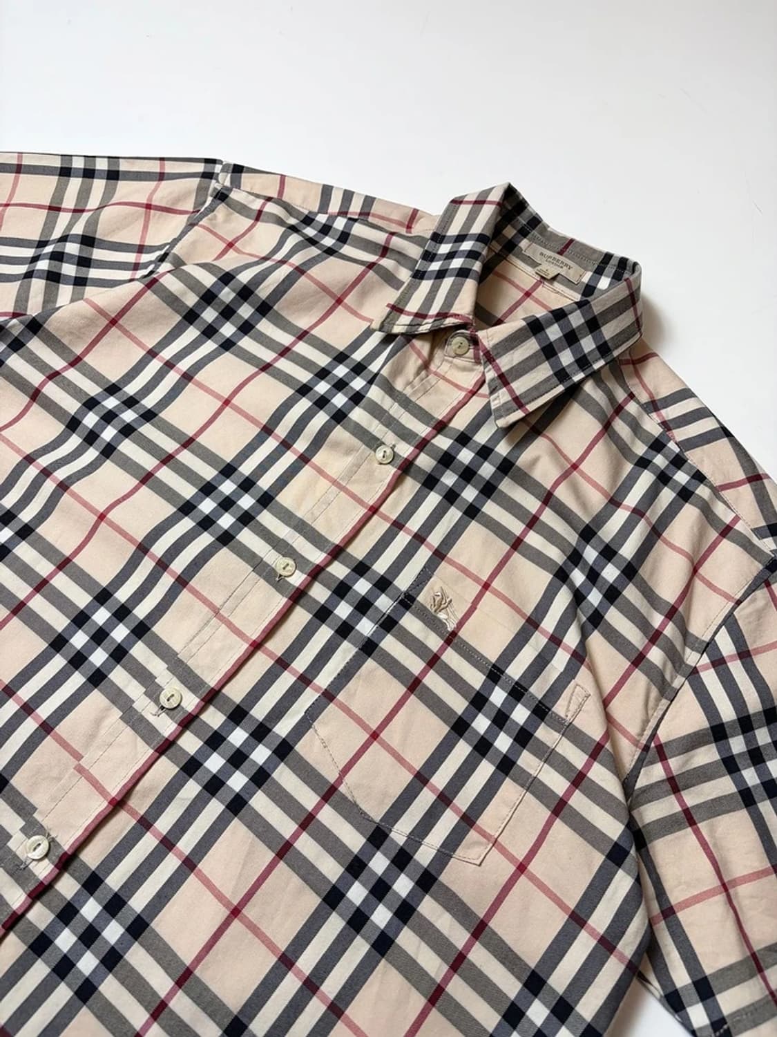 버버리 00's 시그니처 노바체크 반팔 셔츠 PN9229 상품이미지2