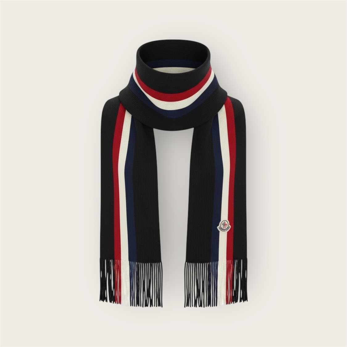 몽클레어 와펜 3선트리밍 머플러 상품이미지1