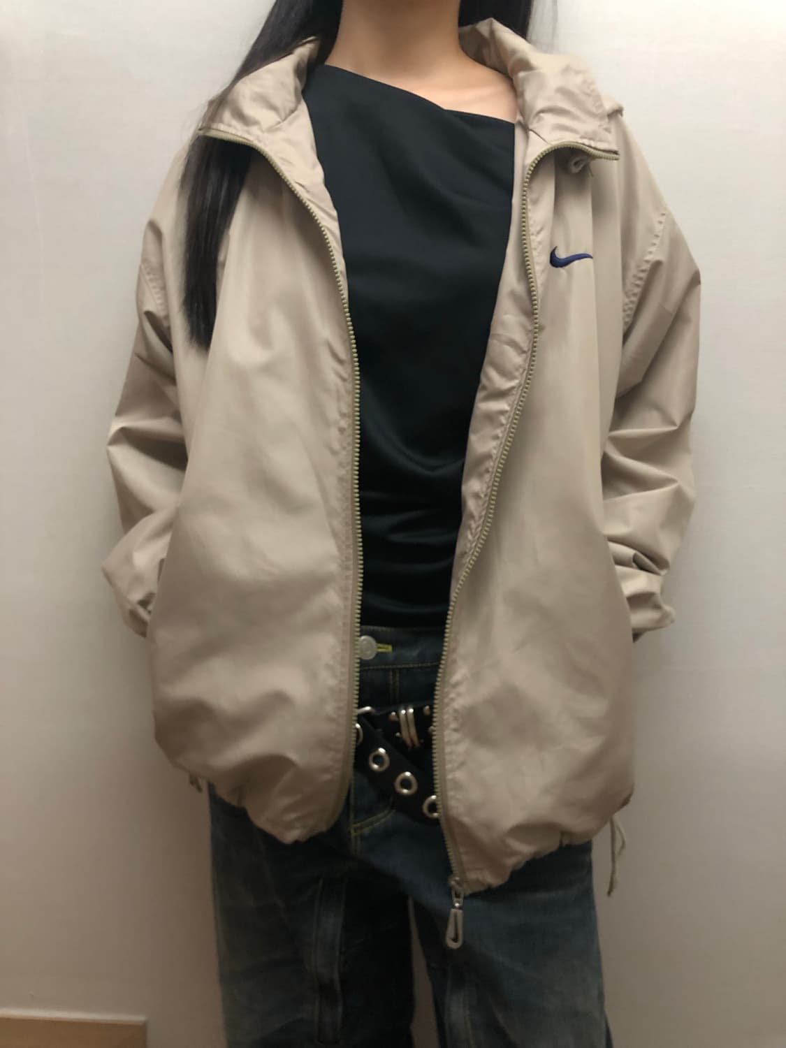 빈티지 나이키 베이지 바람막이 상품이미지1