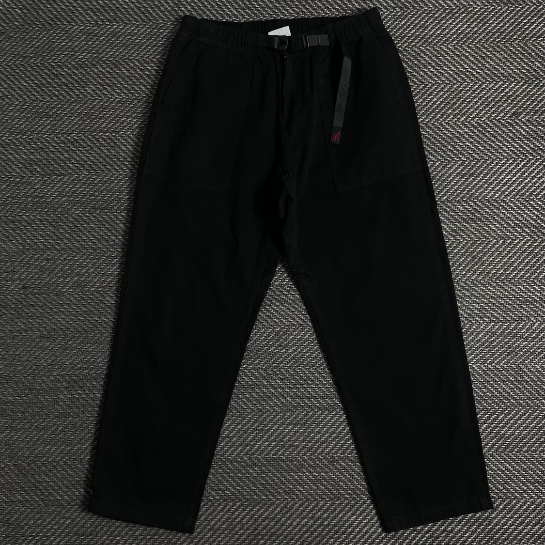 그라미치 벨티드 테이퍼드 치노 팬츠 블랙y 3616 상품이미지2