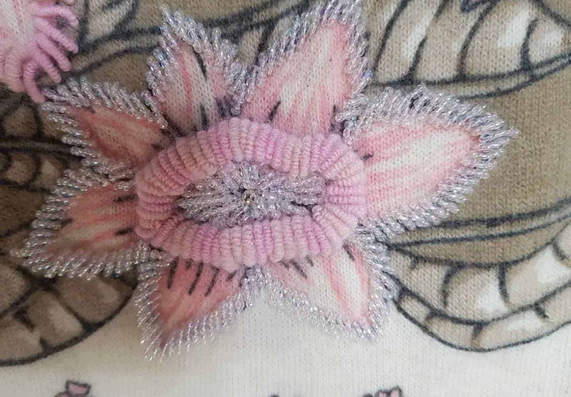 magnolia니트. 일본. 앙고라 자수 비즈 66 상품이미지4