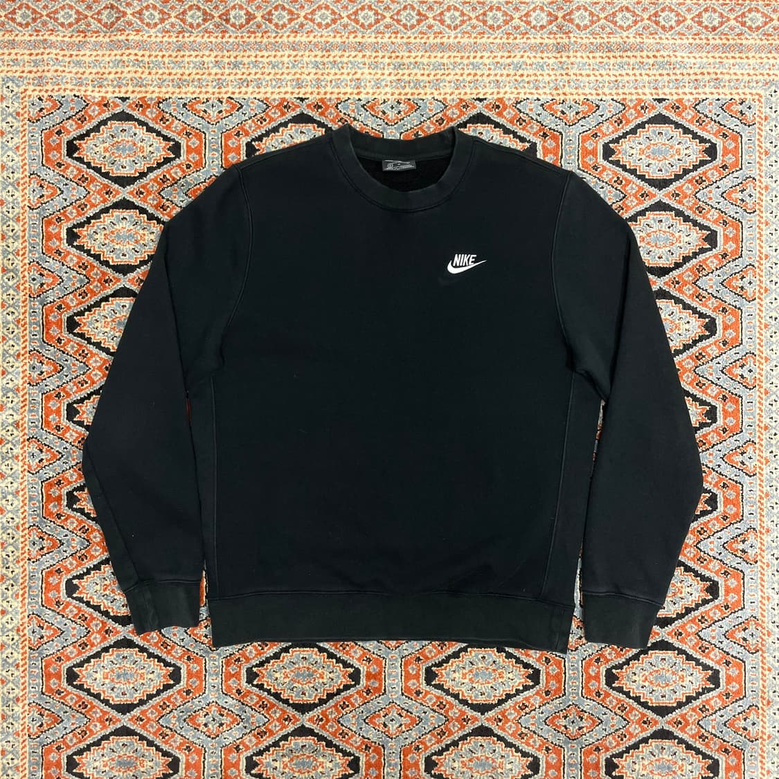 나이키 스펠로고 블랙 기모 맨투맨 여성M 상품이미지1