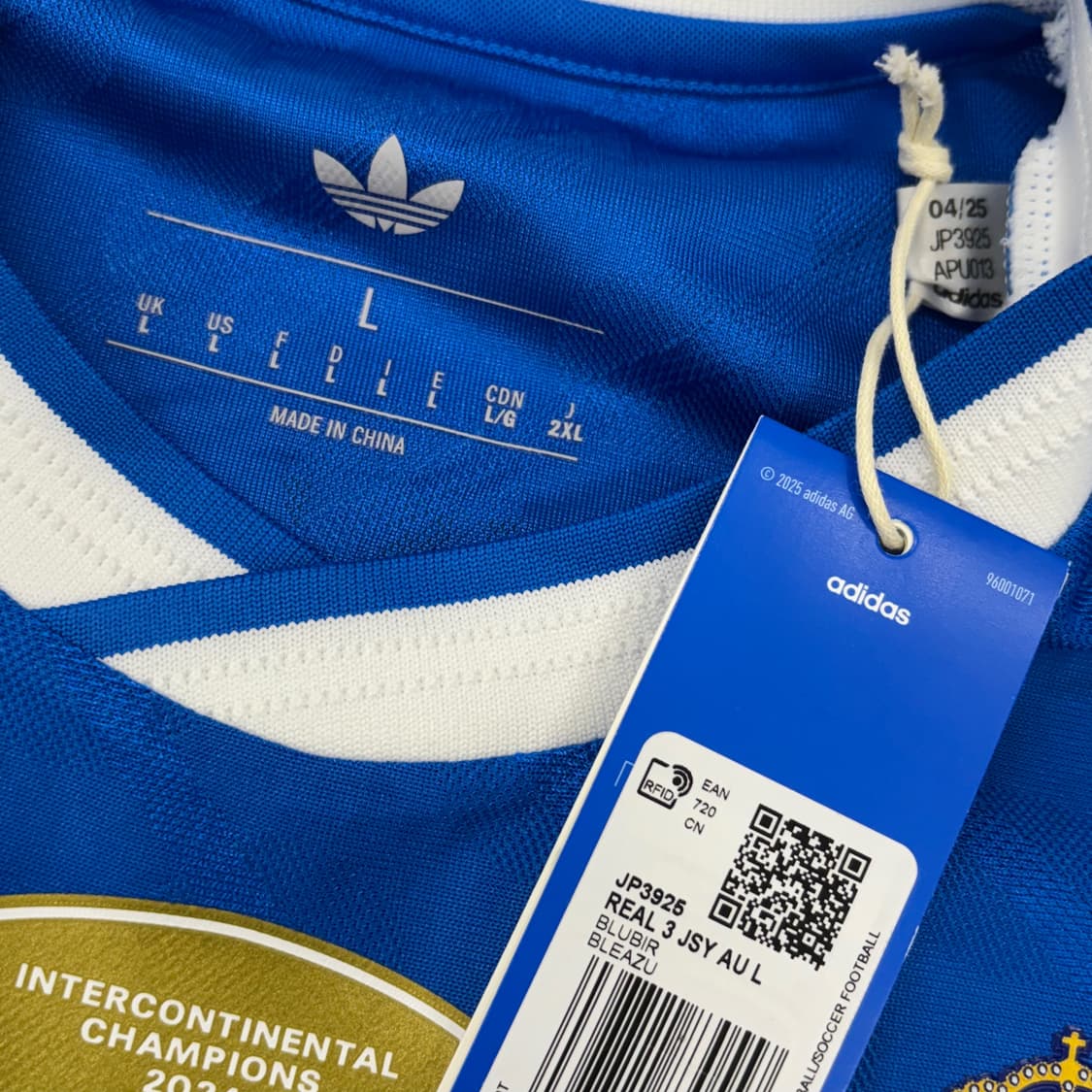 새상품 아디다스 25 26 레알 마드리드 써드 긴팔 유니폼  상품이미지8