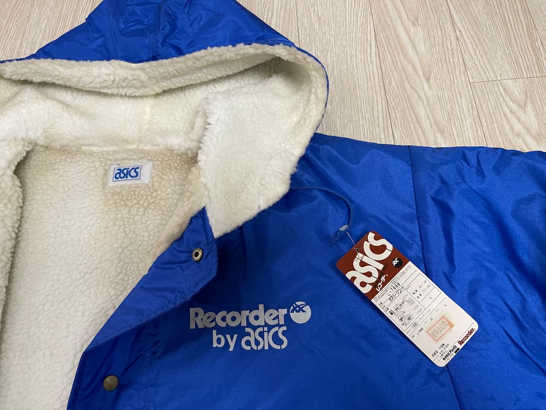 아식스 레코더 90s 올드 벤치 자켓 하프 코트 ASICS OLD 상품이미지4
