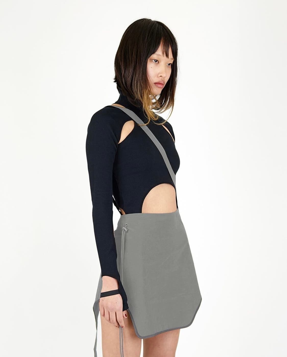 택포) 혜인서 가터 스커트 그레이  상품이미지1