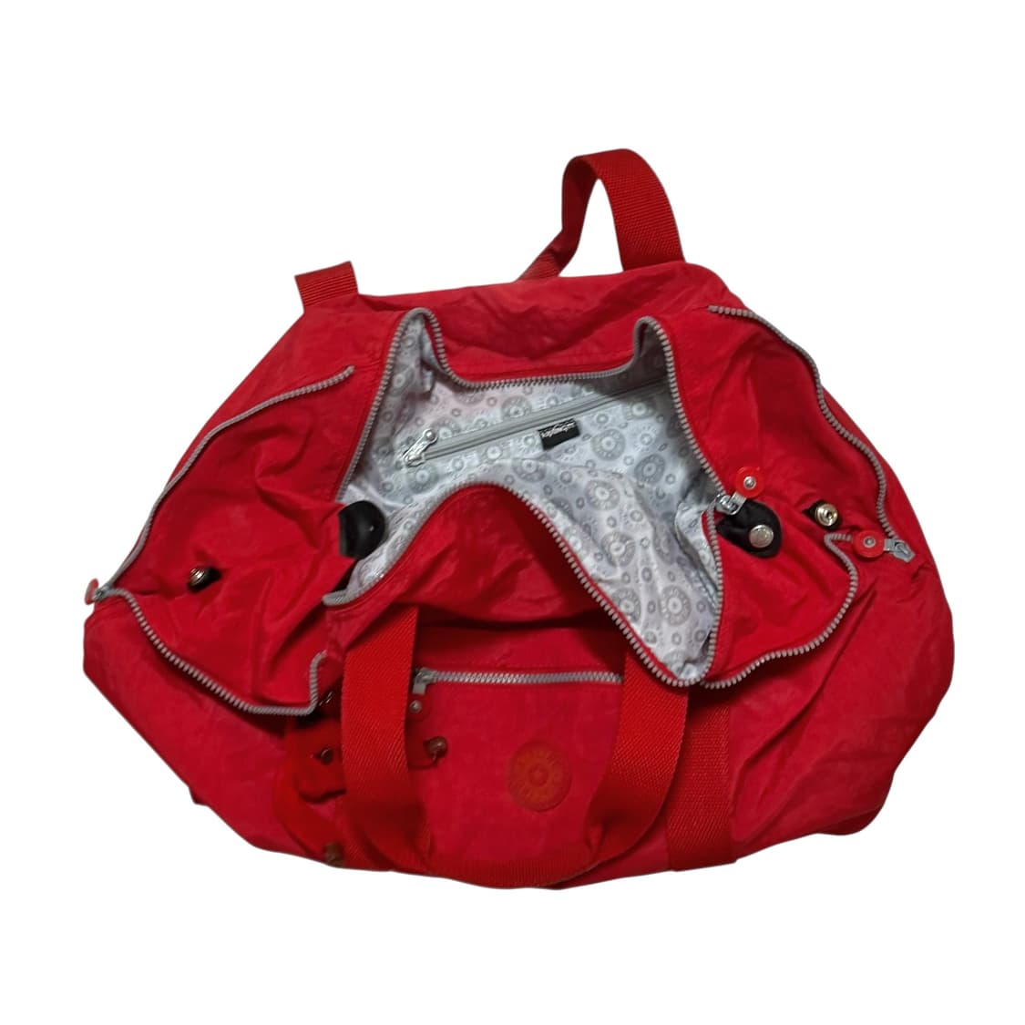 10s 키플링 Art 레드 보스턴백 상품이미지5