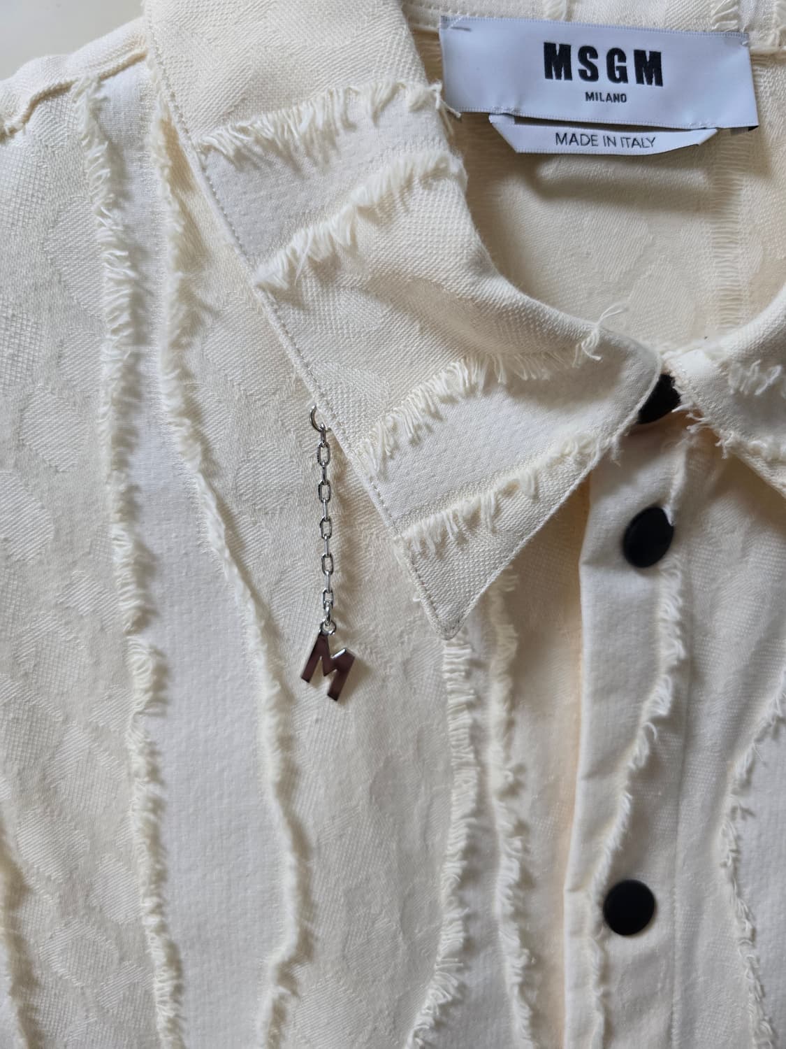 [41(L)] MSGM 솔리드 컬러 셔츠  상품이미지2