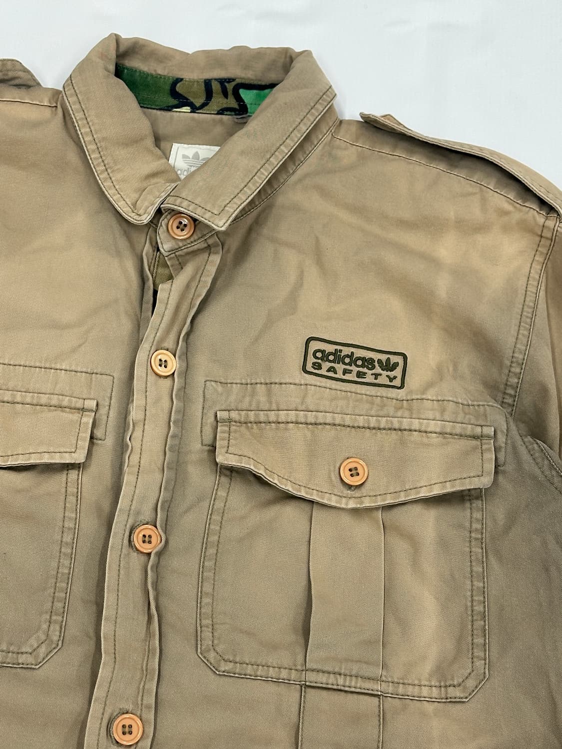 🏝️재팬 오리지널 아디다스 사파리 셔츠🏝️ 아메카지  카모 밀리터리  상품이미지5